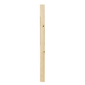 Image of Natural Pine Stop chamfered newel post (H)1500mm (W)82mm