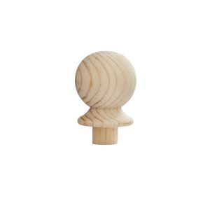 Image of Trademark Ball Natural Pine Newel cap (L)75mm (W)75mm