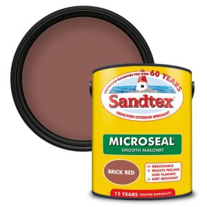 Image of Sandtex Brick red Masonry paint 5L
