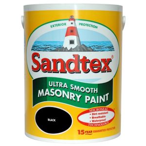 Image of Sandtex Ultra smooth Black Masonry paint 5L