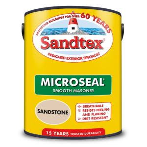 Image of Sandtex Ultra smooth Sandstone Masonry paint 5L