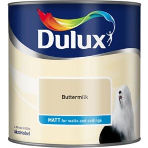Image of Dulux Buttermilk Matt Emulsion paint 2.5L