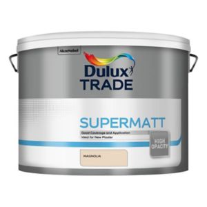 Image of Dulux Trade Magnolia Super matt Emulsion paint 10L