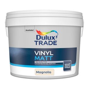 Image of Dulux Trade Magnolia Matt Emulsion paint 10L