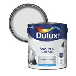 Image of Dulux Natural hints Cornflower white Matt Emulsion paint 2.5