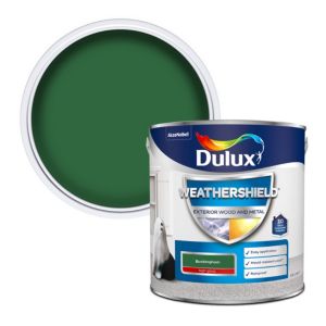 Image of Dulux Weathershield Buckingham green Gloss Metal & wood paint 2.5L