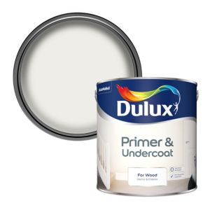 Image of Dulux White Wood Primer & undercoat 2.5L