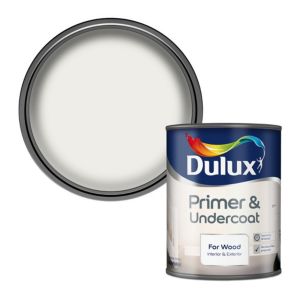 Image of Dulux White Wood Primer & undercoat 0.75L
