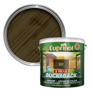 Image of Cuprinol 5 year ducksback Harvest brown Fence & shed Wood treatment 9L