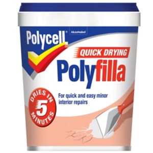 Image of Polycell Quick dry White Ready mixed Filler 1kg