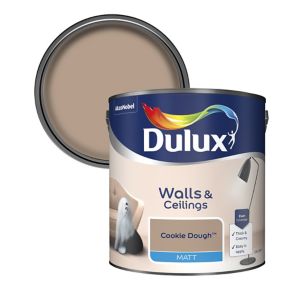 Image of Dulux Cookie dough Matt Emulsion paint 2.5