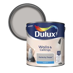 Image of Dulux Neutrals Perfectly taupe Matt Emulsion paint 2.5L