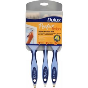 Image of Dulux Perfect finish Paint brush Pack of 3