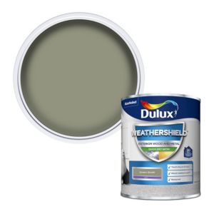 Image of Dulux Weathershield Green glade Satin Metal & wood paint 0.75