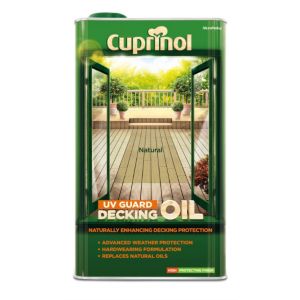 Image of Cuprinol UV guard Natural Matt Decking Wood oil 5L