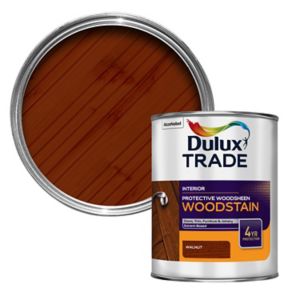 Image of Dulux Trade Walnut Satin Wood stain 1L