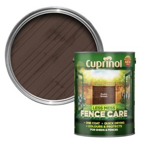 Image of Cuprinol Less mess fence care Rustic brown Matt Wood paint 5