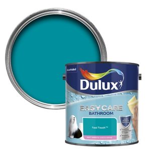 Image of Dulux Easycare Bathroom Teal touch Soft sheen Emulsion paint 2.5L