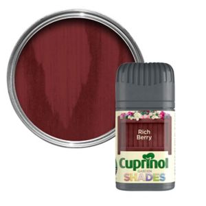 Image of Cuprinol Garden shades Rich berry Matt Wood paint 50ml