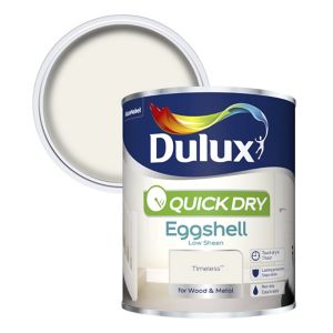 Image of Dulux Quick dry Timeless Eggshell Metal & wood paint 0.75L