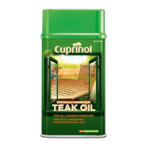 Image of Cuprinol Naturally enhancing Clear Teak Wood oil 1L