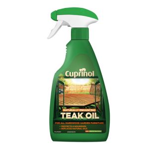 Image of Cuprinol Naturally enhancing Clear Teak Wood oil 0.5L