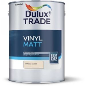 Image of Dulux Trade Natural calico Matt Emulsion paint 5L