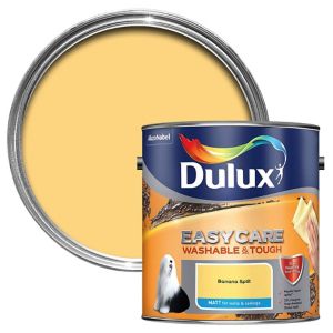 Image of Dulux Easycare Washable & tough Banana split Matt Emulsion paint 2.5L