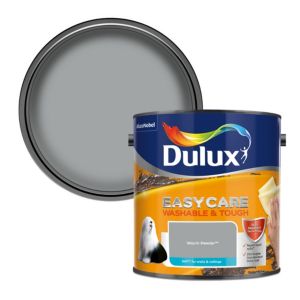 Image of Dulux Easycare Warm pewter Matt Emulsion paint 2.5L