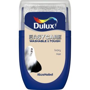 Image of Dulux Easycare Ivory Matt Emulsion paint 0.03L Tester pot