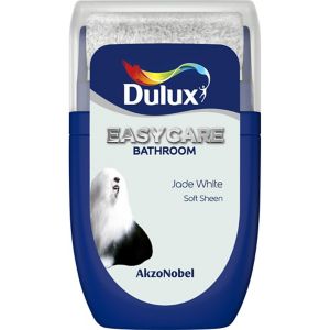 Image of Dulux Easycare Jade white Soft sheen Emulsion paint 0.03L Tester pot