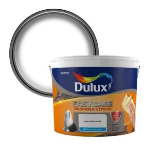 Image of Dulux Easycare Brilliant white Matt Emulsion paint 10L