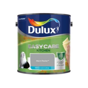 Image of Dulux Easycare Kitchen Warm pewter Matt Emulsion paint 2.5L