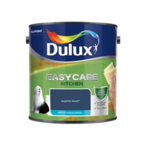 Image of Dulux Easycare Kitchen Sapphire salute Matt Emulsion paint 2.5L