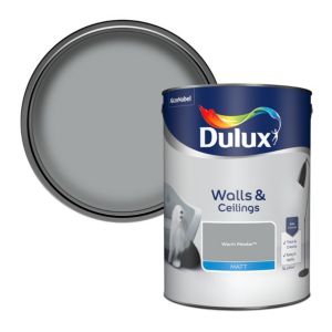 Image of Dulux Warm pewter Matt Emulsion paint 5L