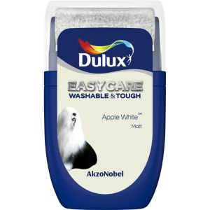 Image of Dulux Easycare Apple white Matt Emulsion paint 0.03L Tester pot