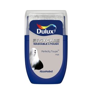 Image of Dulux Easycare Perfectly taupe Matt Emulsion paint 0.03L Tester pot