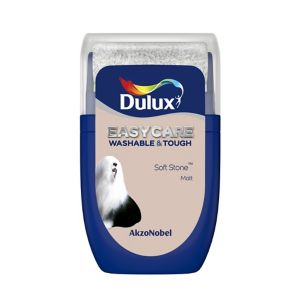 Image of Dulux Easycare Soft stone Matt Emulsion paint 0.03L Tester pot