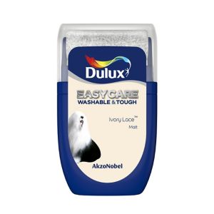 Image of Dulux Easycare Ivory lace Matt Emulsion paint 0.03L Tester pot