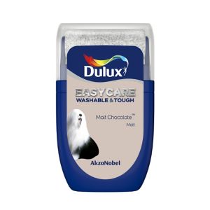 Image of Dulux Easycare Malt chocolate Matt Emulsion paint 0.03L Tester pot