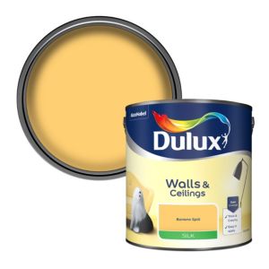Image of Dulux Banana split Silk Emulsion paint 2.5