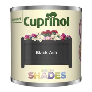 Image of Cuprinol Garden shades Black Ash Matt Wood paint 125ml Tester pot