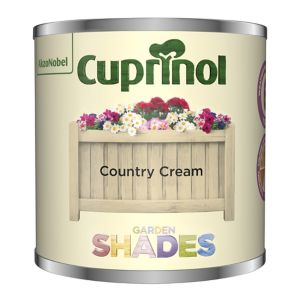 Image of Cuprinol Garden shades Country Cream Matt Wood paint 125ml Tester pot