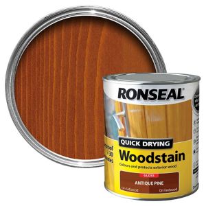 Image of Ronseal Antique pine Gloss Wood stain 0.75L