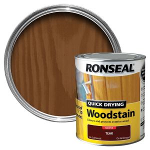 Image of Ronseal Teak Gloss Wood stain 0.75L
