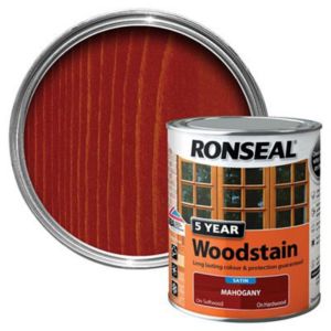 Image of Ronseal Mahogany High satin sheen Wood stain 0.75L