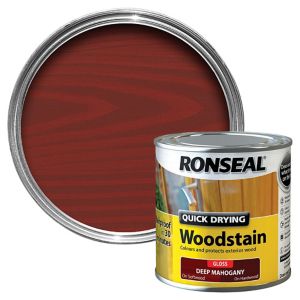 Image of Ronseal Deep mahogany Gloss Wood stain 0.25L