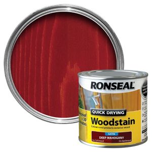 Image of Ronseal Deep mahogany Satin Wood stain 0.25L