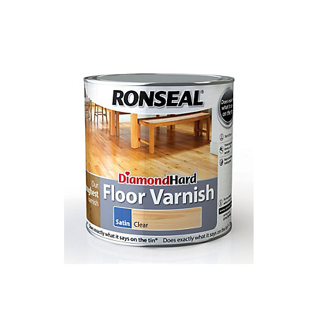 Ronseal Diamond Hard Clear Satin Floor Varnish 2 5l Departments