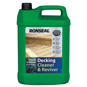 Image of Ronseal Clear Decking cleaner & reviver 5L